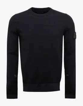 Black Wool Blend Sweater