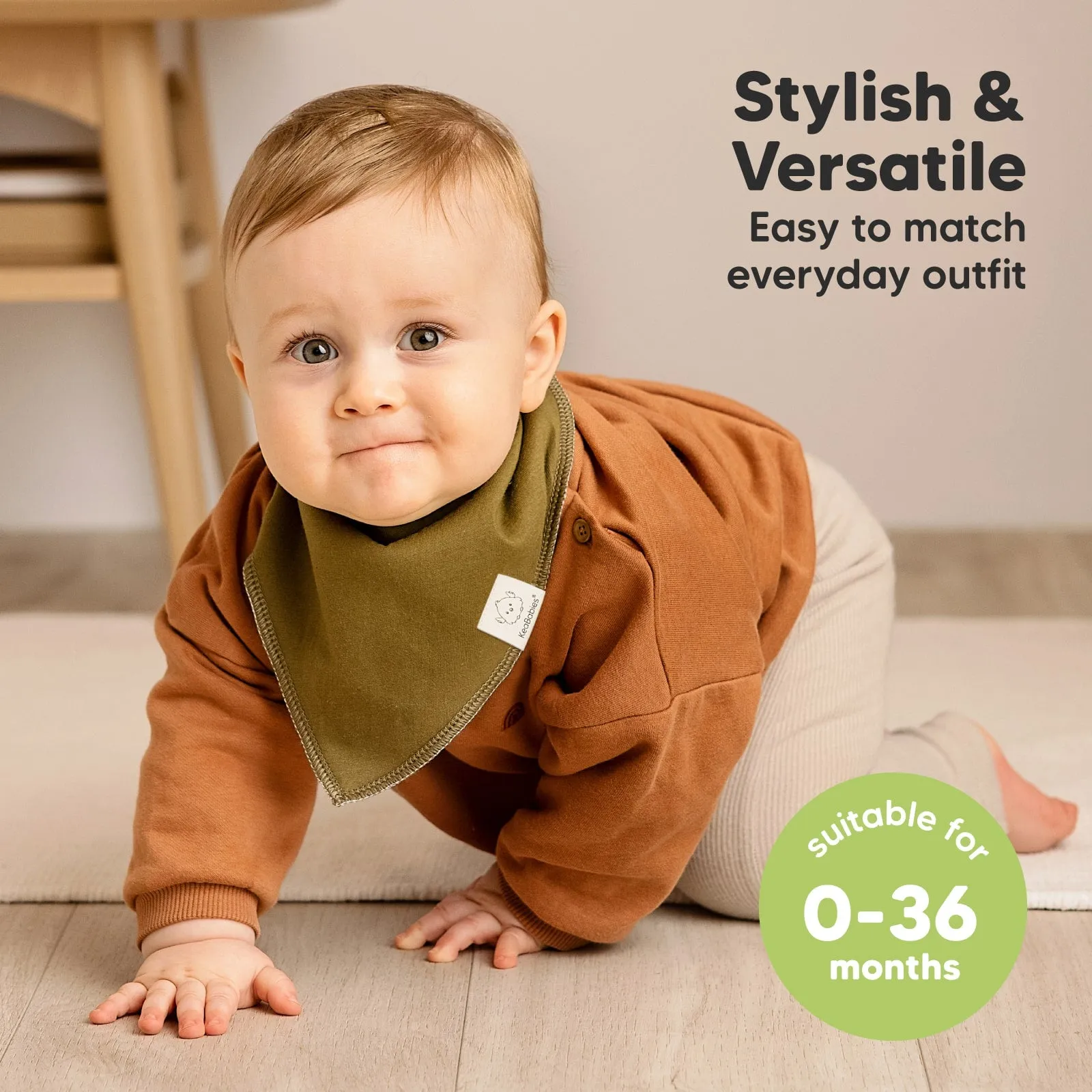 8-Pack Organic Bandana Bibs (Basics)