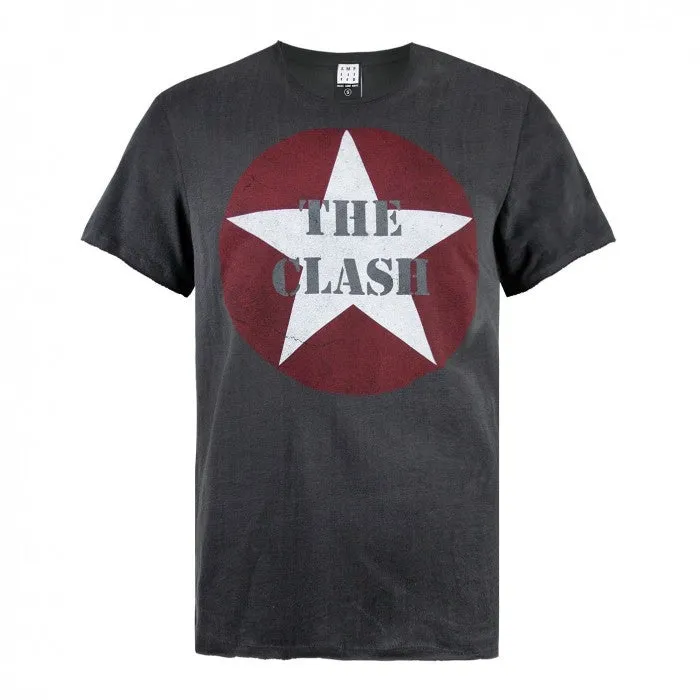 Amplified Mens The Clash Star Logo T-Shirt