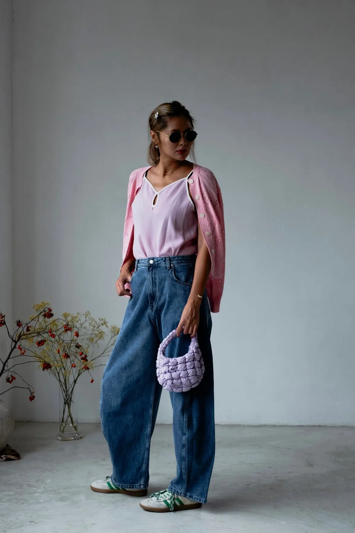 BABY PINK  CROCHET CARDIGAN