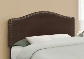 Bed - Full Size / Brown Leather-Look Headboard Only