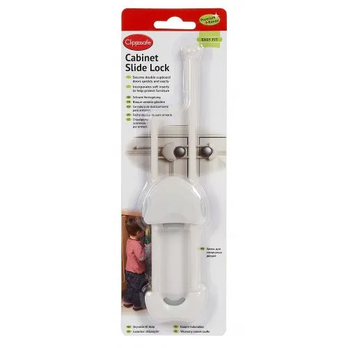 Clippasafe Cabinet Slide Lock Premium  Range