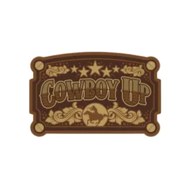 Cowboy Up Decal - Bronze