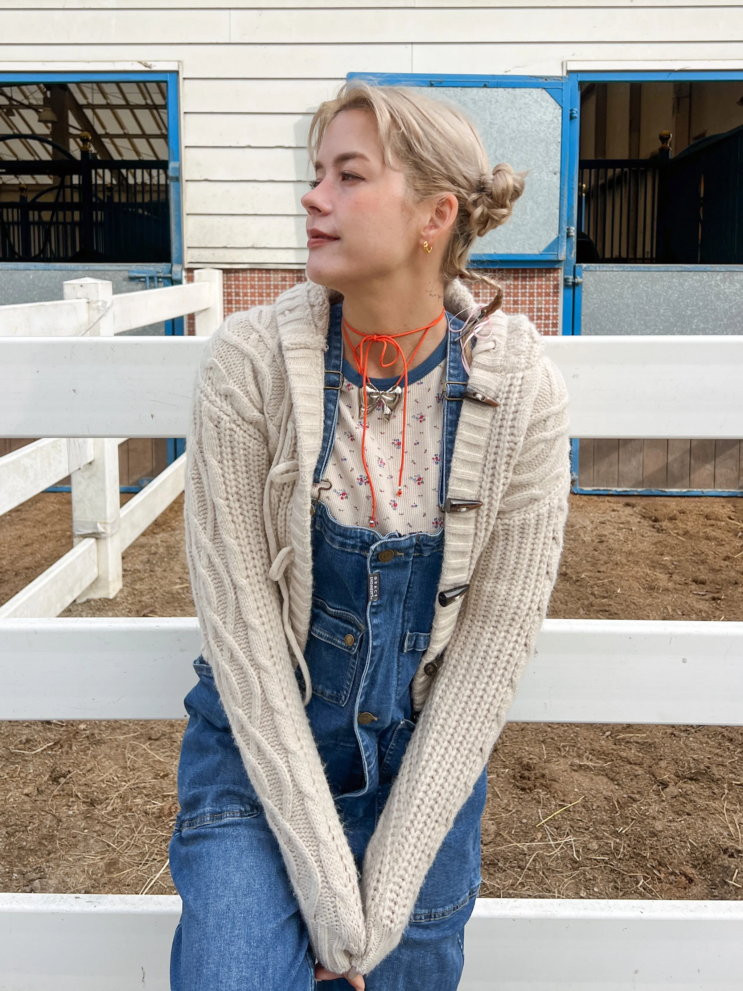 Daily Cable Knit Cardigan