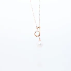 Diamond "parent-child" Pearls Necklace