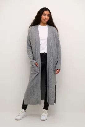 GREY KNIT  LONG CARDIGAN