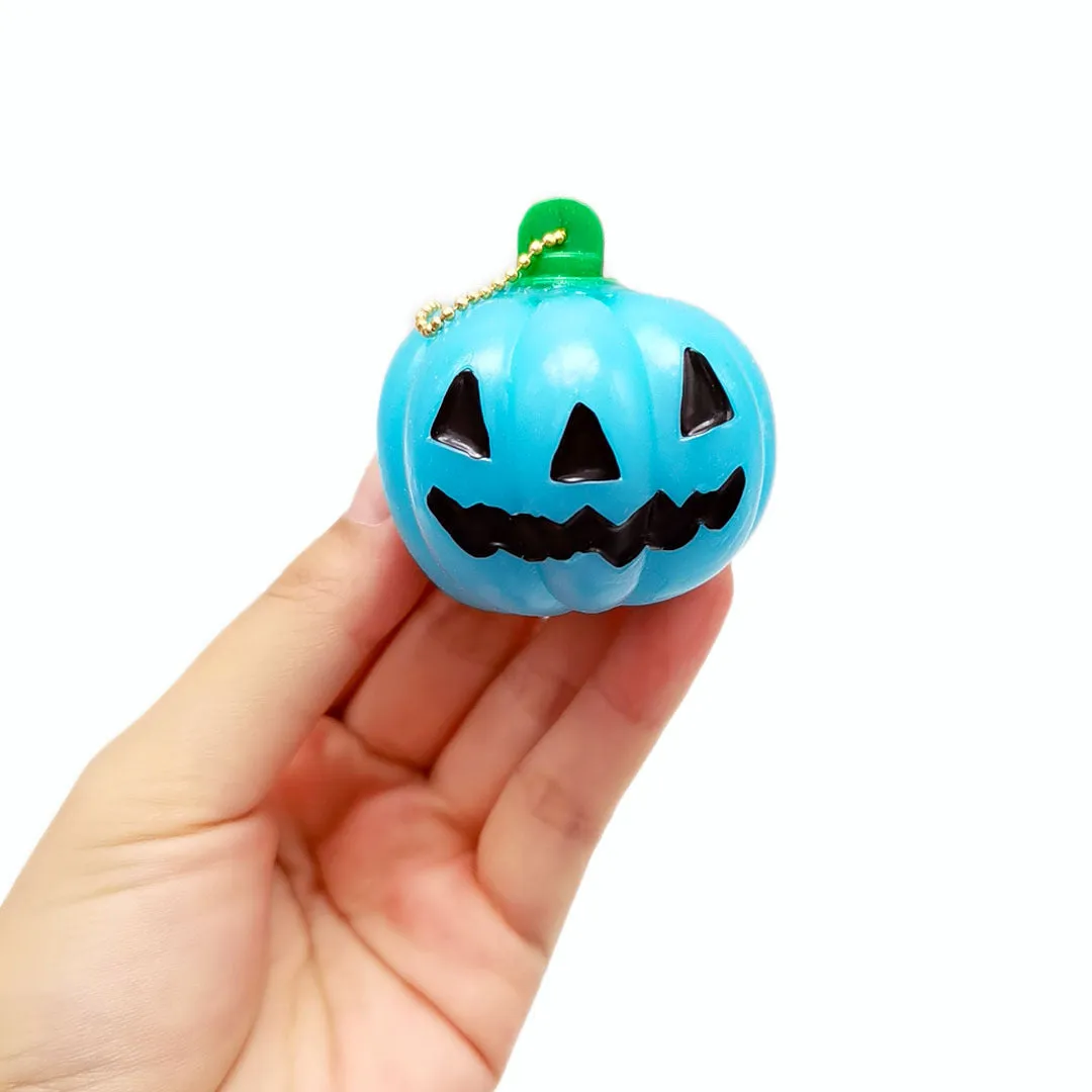 Halloween Stress Relief Toy Simulation Pumpkin Squeeze Squeezing Toy Keychain