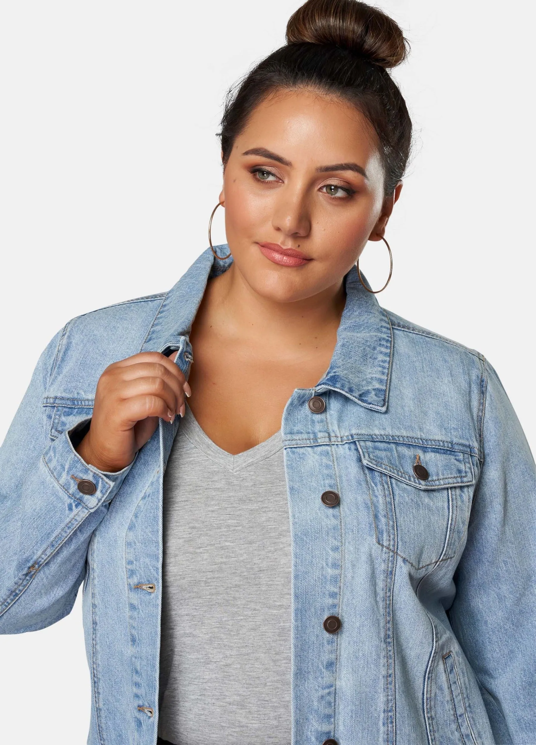 Indigo Tonic - Long Sleeve Alicia Denim Jacket - Blue Wash