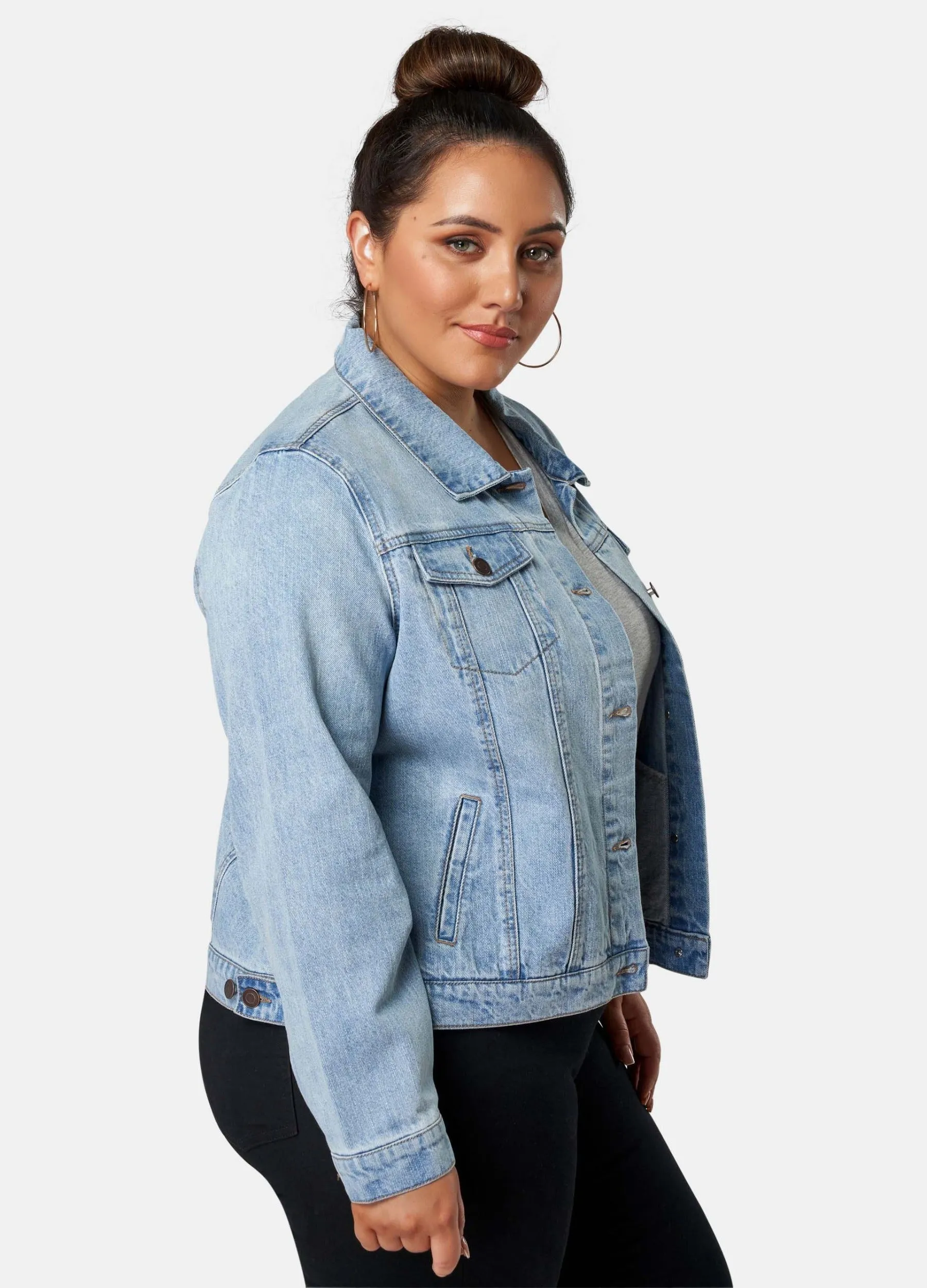 Indigo Tonic - Long Sleeve Alicia Denim Jacket - Blue Wash