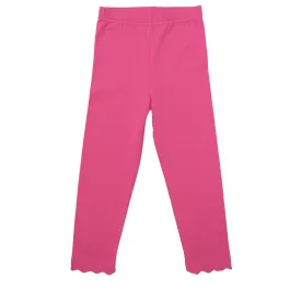 Scallop Leggings- Pink