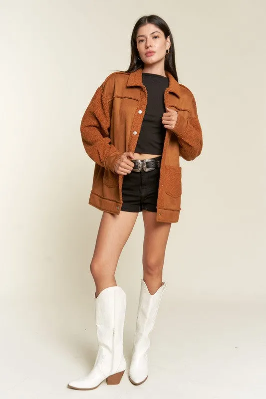 TEEK - FAUX FUR AND SUEDE JACKET