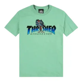 Thrasher Leopard Mag T Shirt Mint