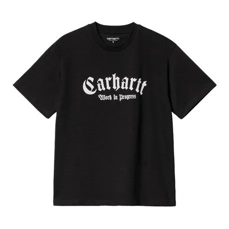 W' ONYX SCRIPT T-SHIRT / CARHARTT WIP / BLACK