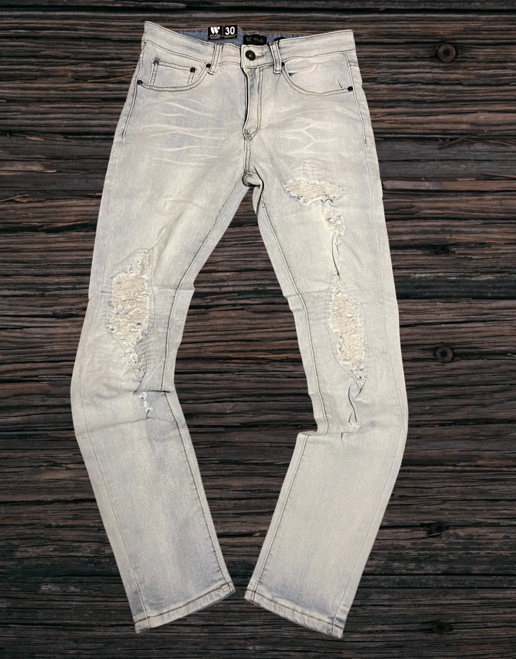 Waiema Skinny Fit Light Blue Wash Jeans