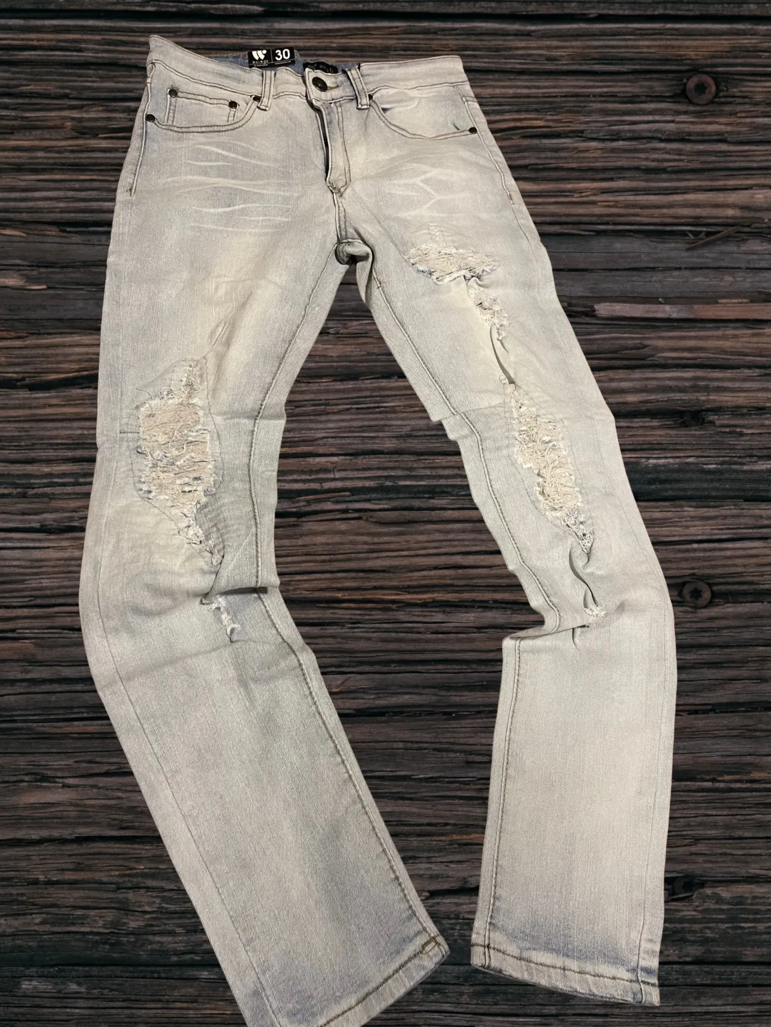 Waiema Skinny Fit Light Blue Wash Jeans