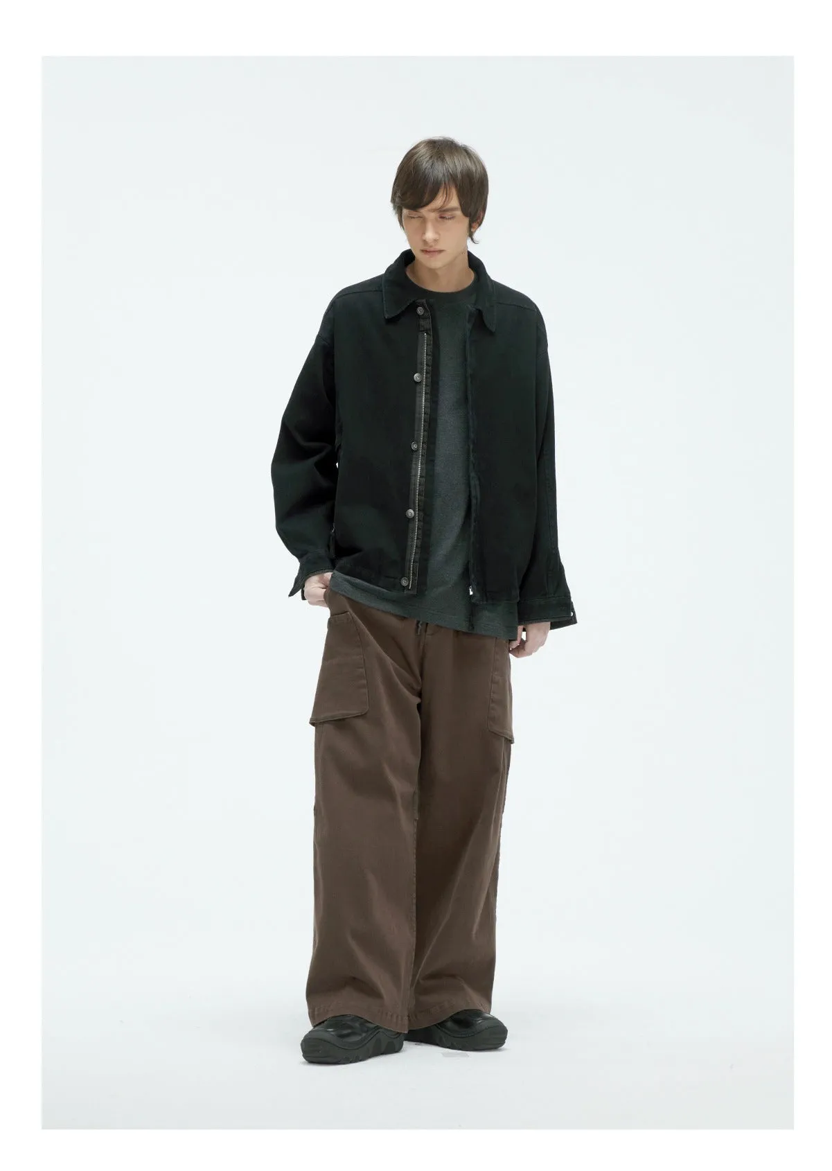 Wash Silhouette Casual Pants