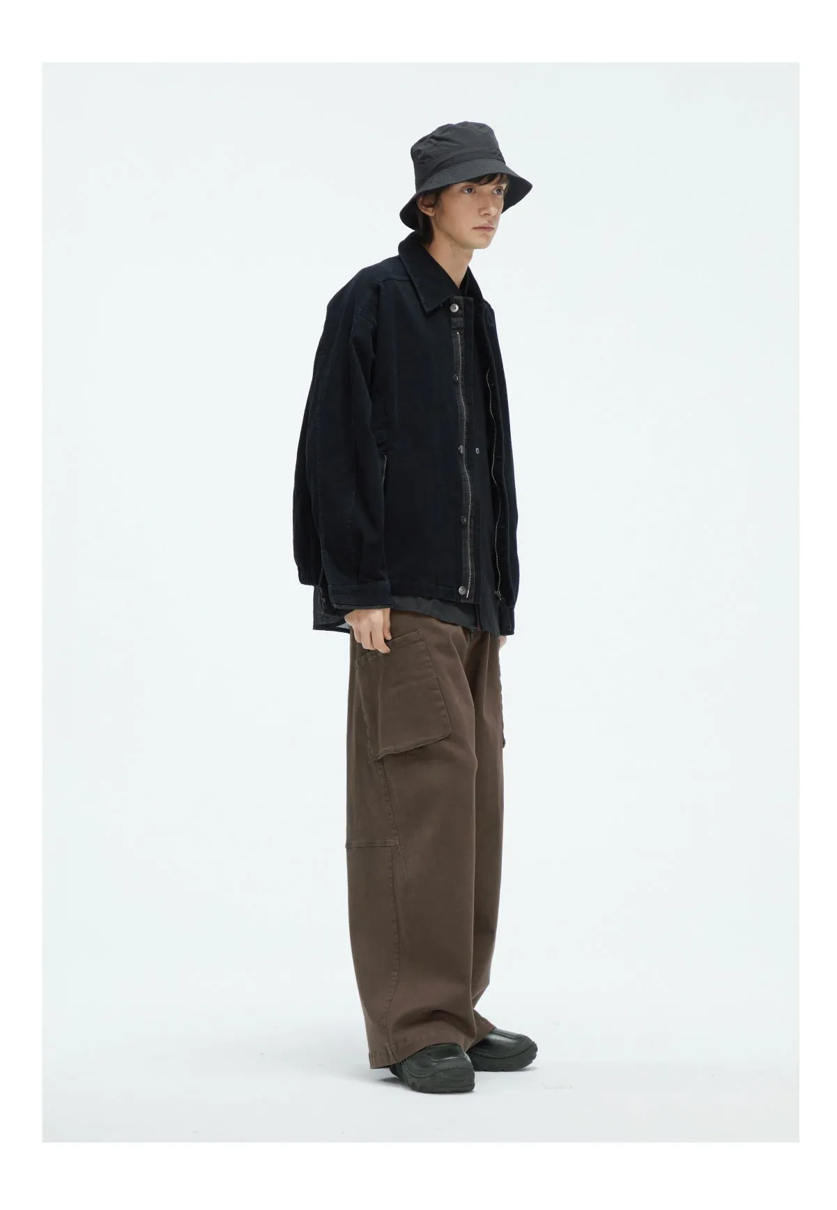 Wash Silhouette Casual Pants