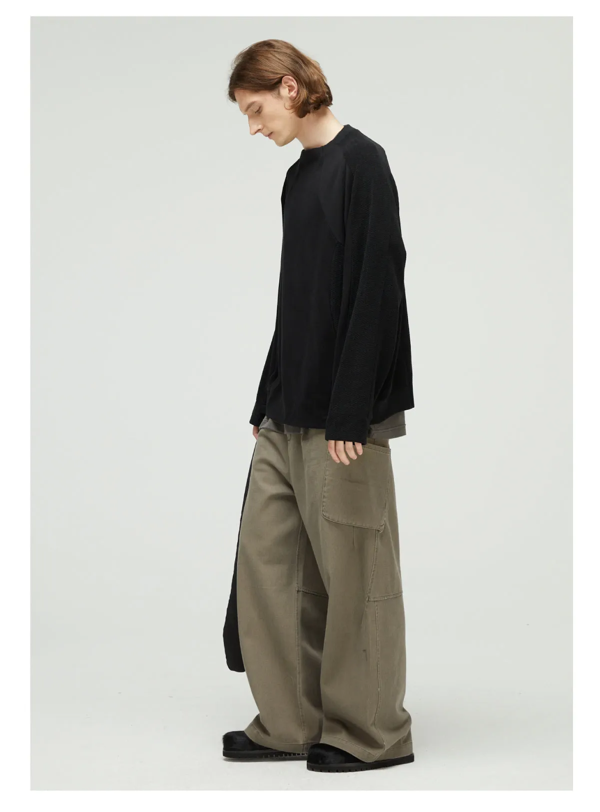 Wash Silhouette Casual Pants